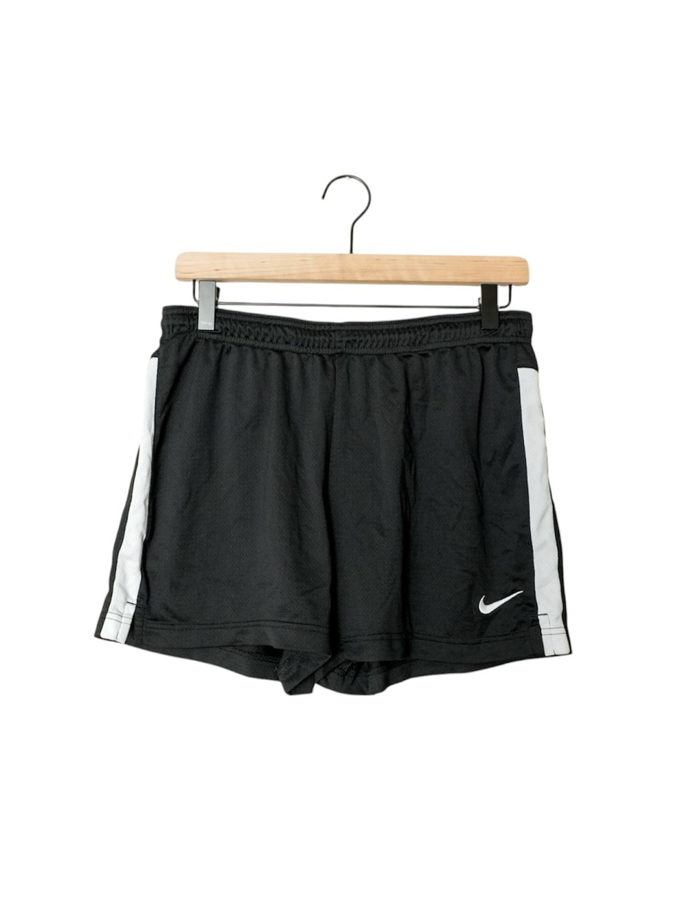 Nike Dri Fit Academy Knit Training Shorts Black White Stripe